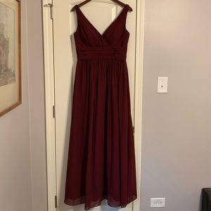 Bill Levkoff bridesmaid dress “Wine”